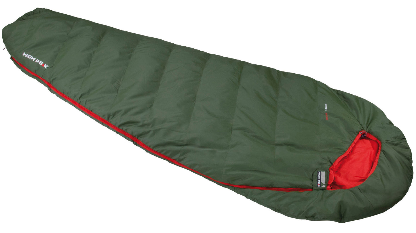 Спальний мішок High Peak Pak 600/+9°C Green/Red Left (23246)