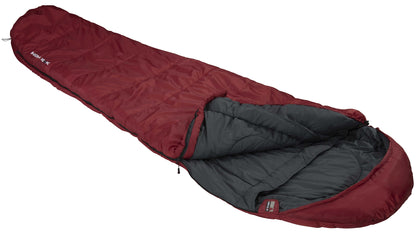Sleeping bag High Peak TR 300/0°C Dark Red/Grey Left (23066)