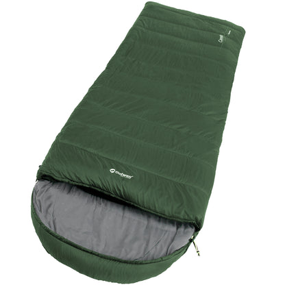 Sleeping bag Outwell Canella Supreme/-1°C Forest Green Left (230359)