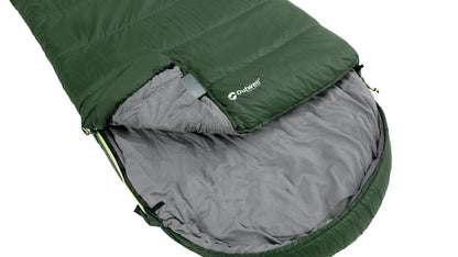 Sleeping bag Outwell Canella Supreme/-1°C Forest Green Left (230359)