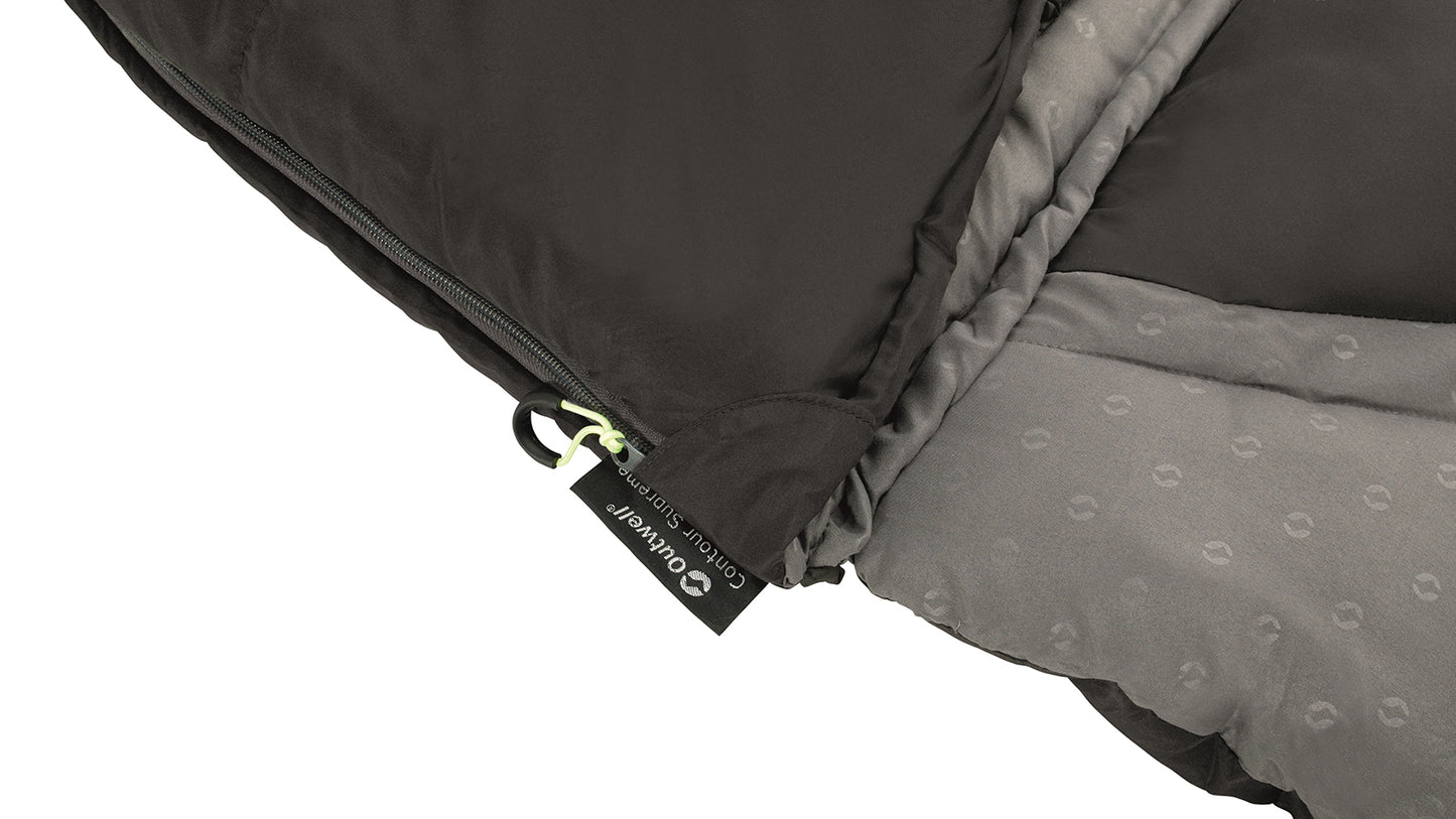 Sleeping bag Outwell Contour Reversible/+2°C Midnight Black Left (230365)