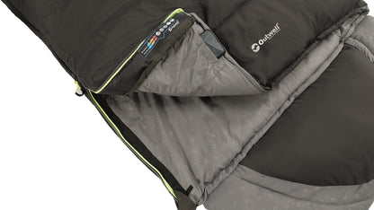 Sleeping bag Outwell Contour Reversible/+2°C Midnight Black Left (230365)