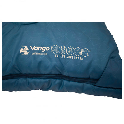 Sleeping bag Vango Evolve Superwarm Double/+2°C Moroccan Blue Twin (SBREVOLVEM23S68)