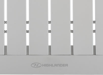 Highlander Aluminum Slat Folding Table Small Silver (FUR073)