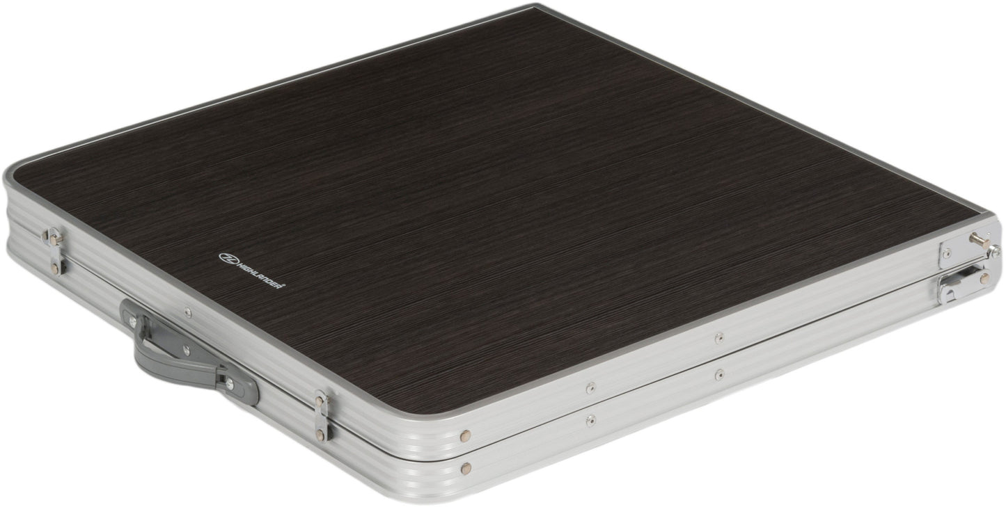 Highlander Compact Folding Table Double Gray (FUR077-GY)