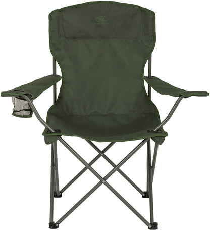 Highlander Edinburgh Camping Chair Olive (FUR002-OG)