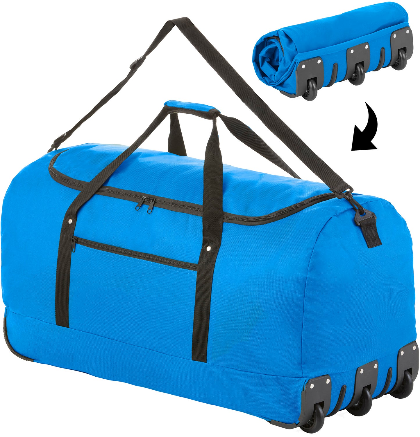 Travel bag on wheels TravelZ Wheelbag 100 Liter Blue (603093)