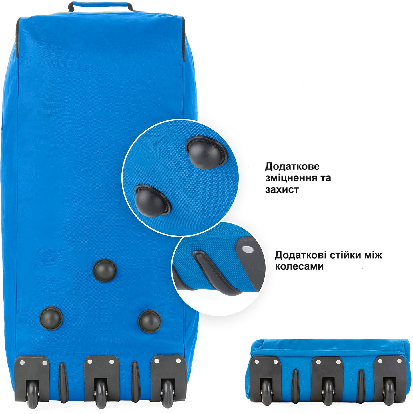 Travel bag on wheels TravelZ Wheelbag 100 Liter Blue (603093)