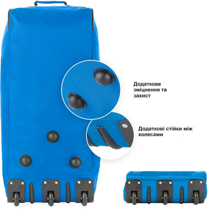 Travel bag on wheels TravelZ Wheelbag 100 Liter Blue (603093)