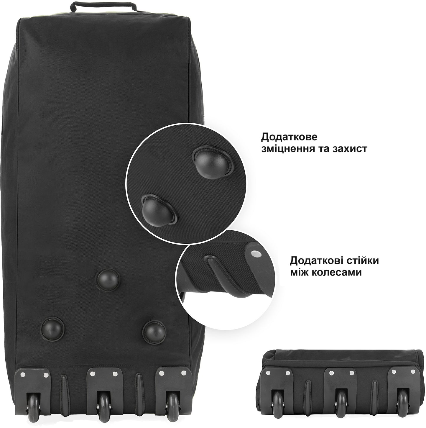 Travel bag on wheels TravelZ Wheelbag 100 Liter Black (603091)