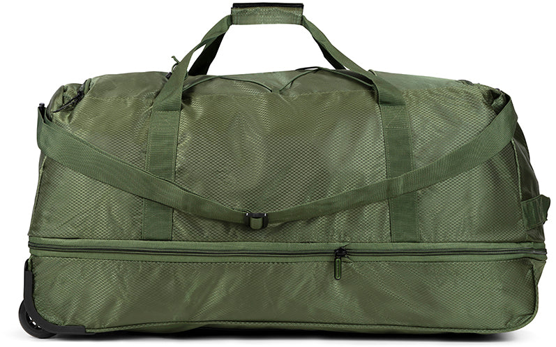 Travel bag on wheels TravelZ Wheelbag Doubleloader foldable green 80(95)L (603097)