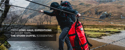 Waterproof travel bag Highlander Storm Kitbag 65L Red (DB123-RD)