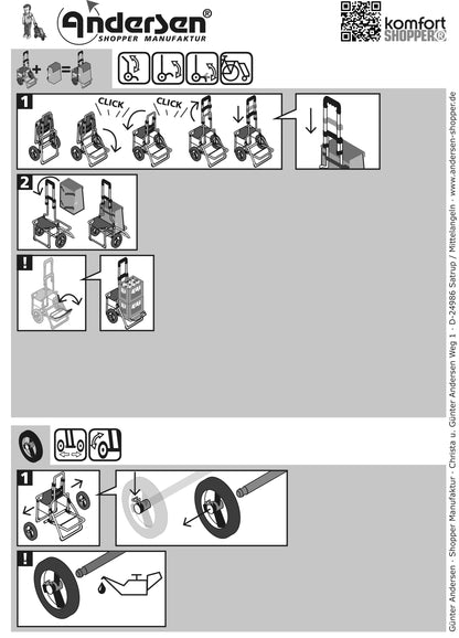 Andersen Komfort Shopper Ivar Anthracite bag (198-173-80)