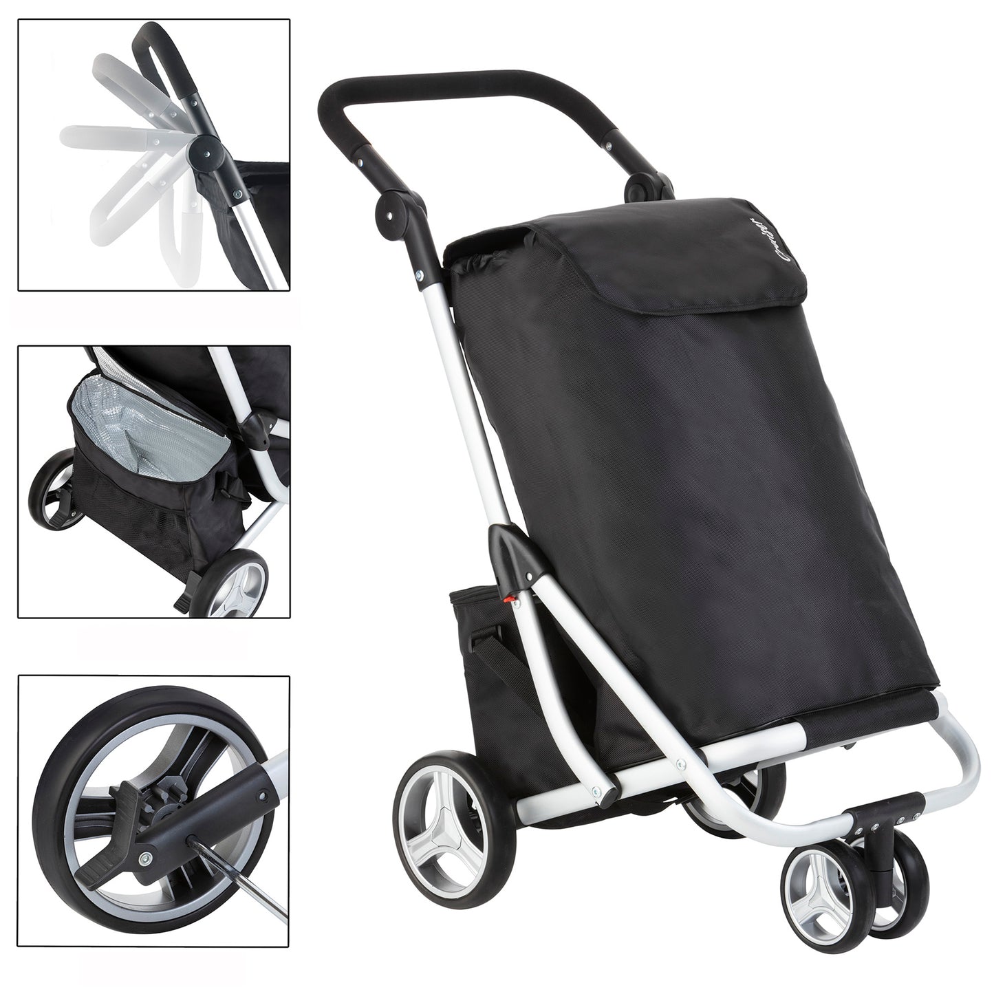 ShoppingCruiser 3 Wheels Black (604349)