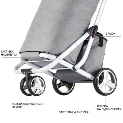 ShoppingCruiser 3 Wheels 72 Gray (604362)