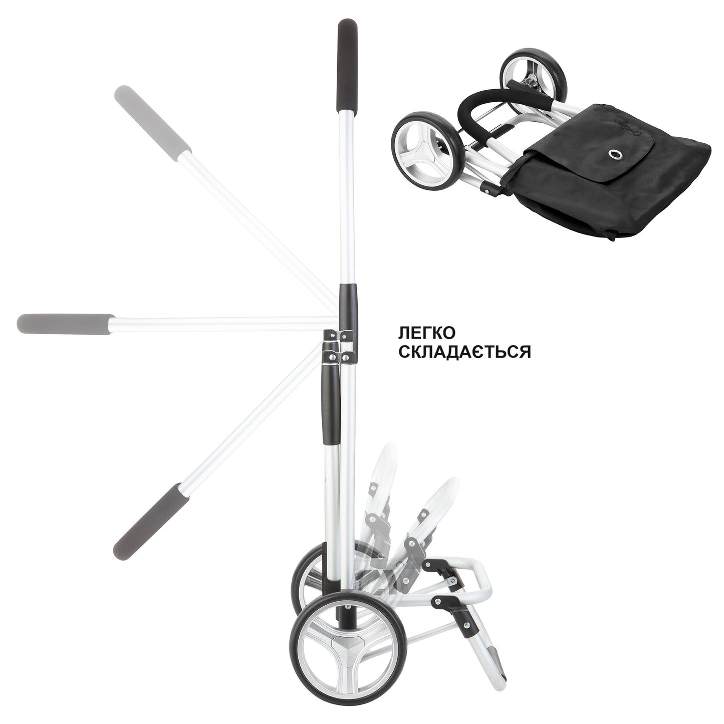 ShoppingCruiser Foldable Black (604320)