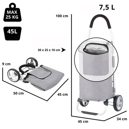 ShoppingCruiser Foldable 45 Gray (604360)