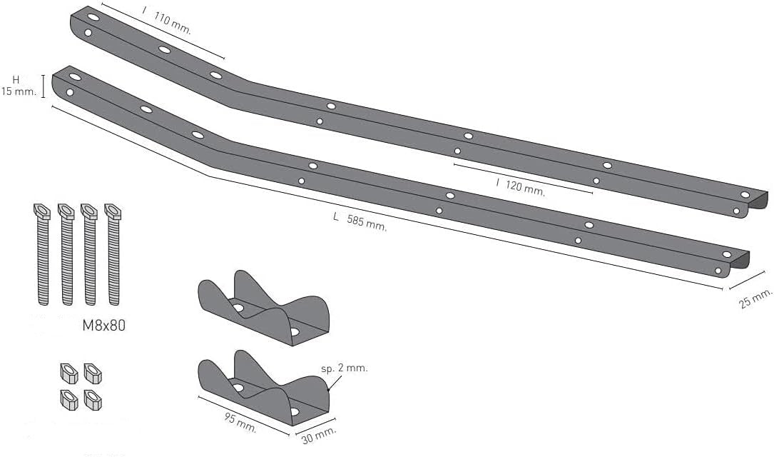 Сушарка для білизни навісна Colombo Balcony with clamps (STZAN2)