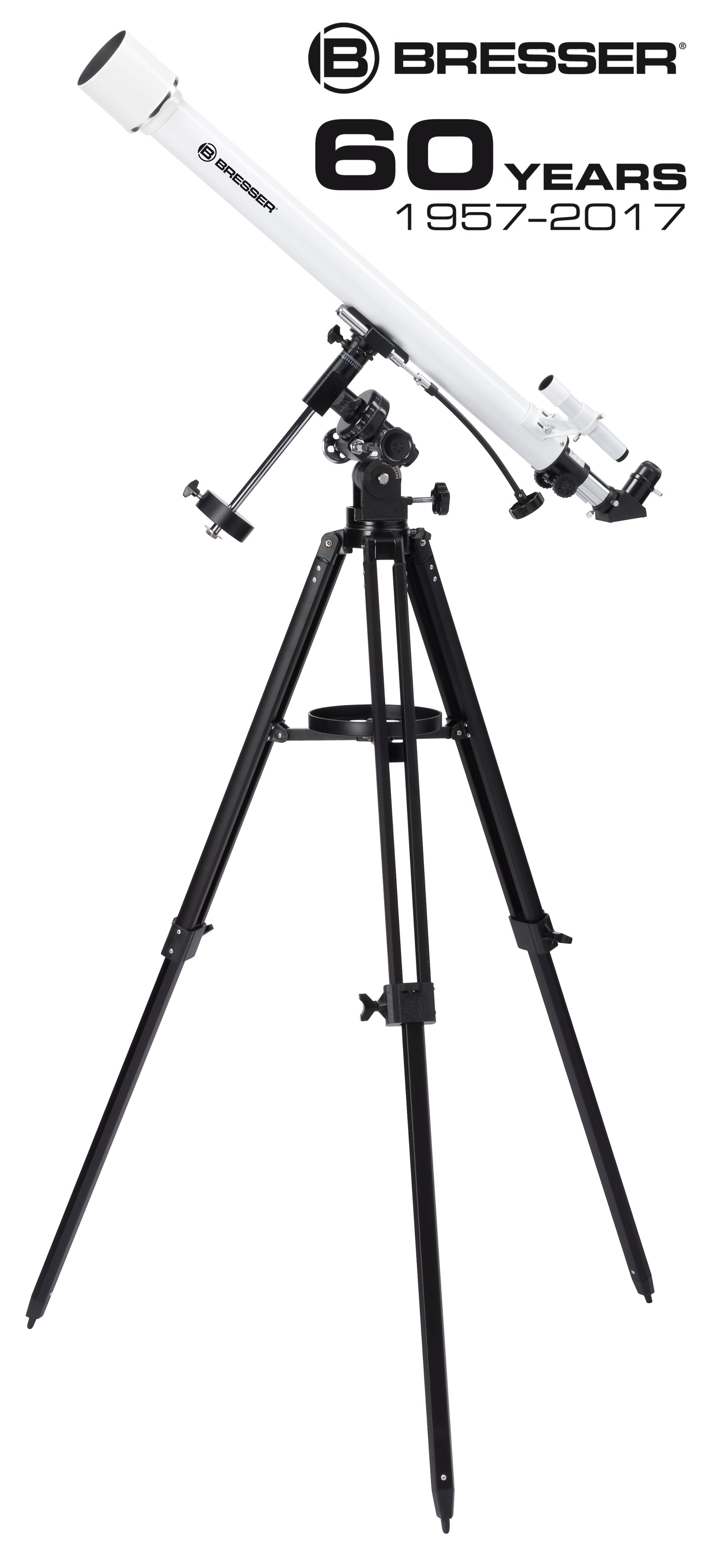 Bresser Classic 60/900 EQ Refractor Telescope with Smartphone Adapter (4660910)