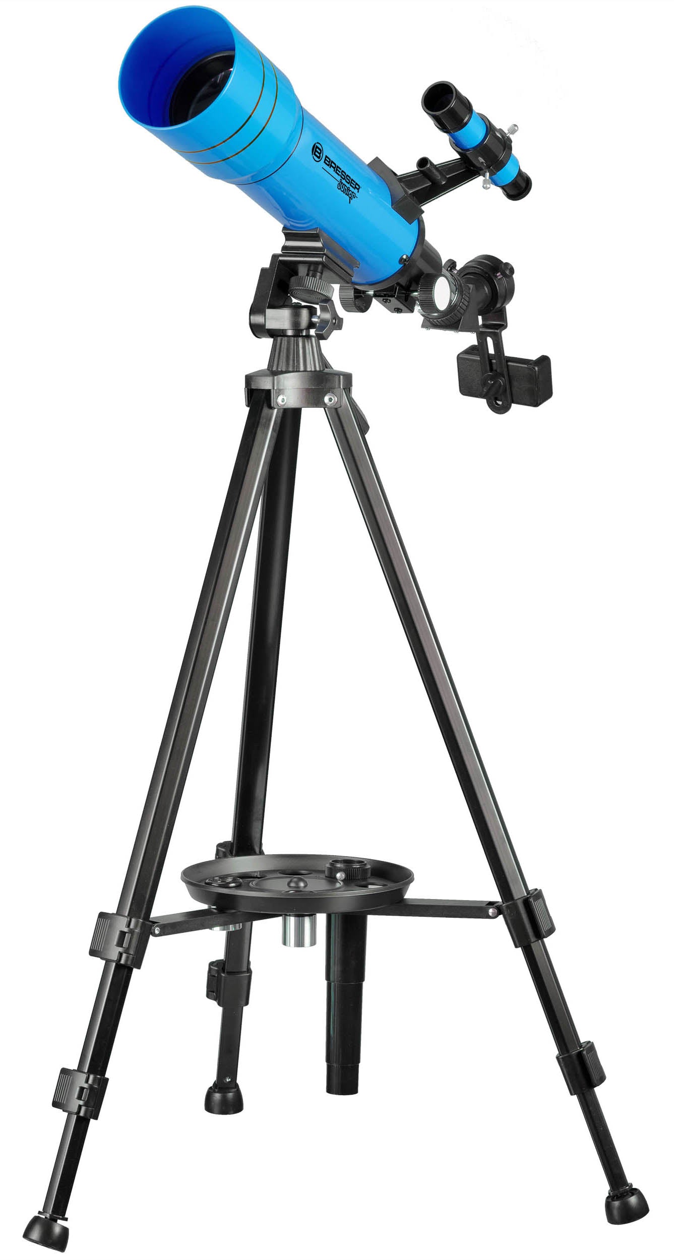 Bresser Junior 70/400 Blue Telescope with Smartphone Adapter + Backpack (8850610WX)