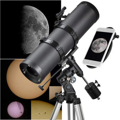 Bresser Pollux 150/1400 EQ3 Carbon telescope with Sony filter and smartphone adapter (4690900)