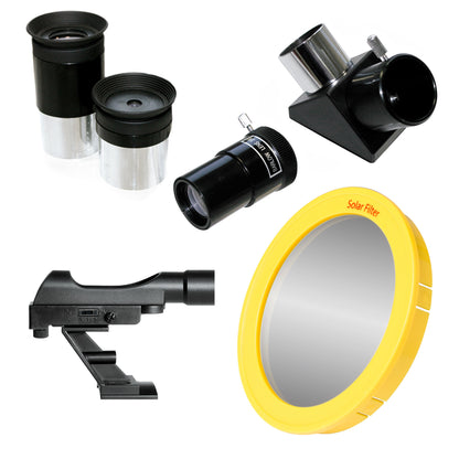Bresser Quasar 80/900 EQ Refractor Solar Carbon telescope with solar filter and smartphone adapter (4780909)