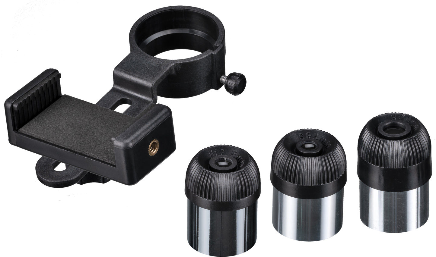 Bresser Space Explorer 90/900 EQ3 telescope with monthly filter and smartphone adapter (9621801)