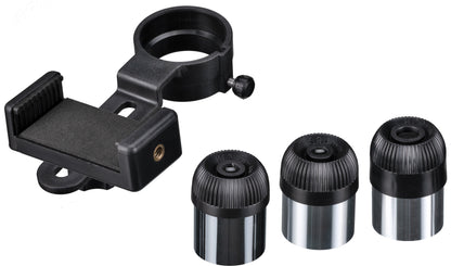 Bresser Space Explorer 90/900 EQ3 telescope with monthly filter and smartphone adapter (9621801)