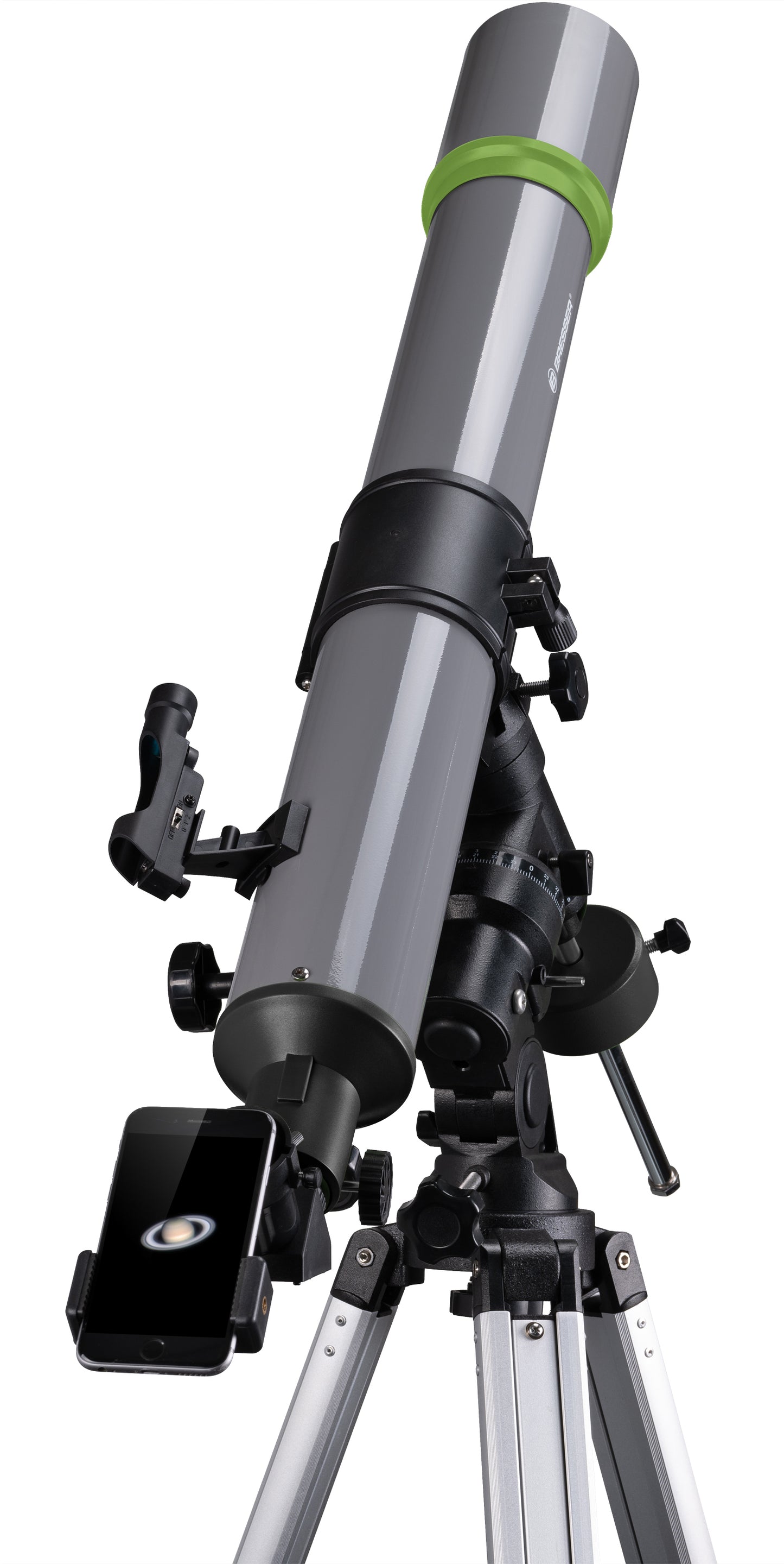 Bresser Space Explorer 90/900 EQ3 telescope with monthly filter and smartphone adapter (9621801)