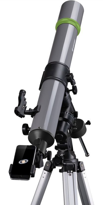 Bresser Space Explorer 90/900 EQ3 telescope with monthly filter and smartphone adapter (9621801)