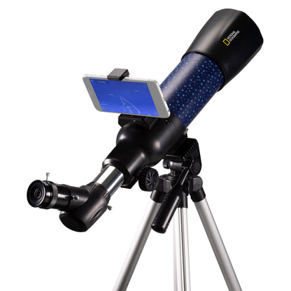 National Geographic Junior 70/400 AR Telescope with Smartphone Adapter + Backpack (9101003)