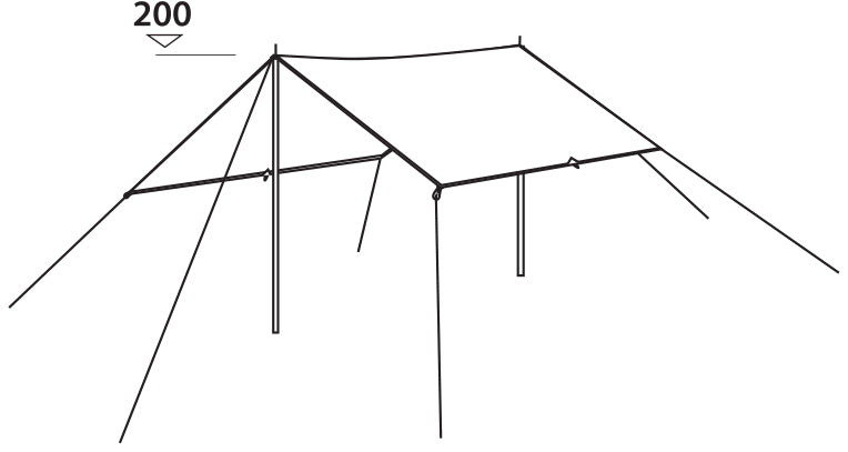 Easy Camp Tarp 4 x 4 m Granite Gray (120329)