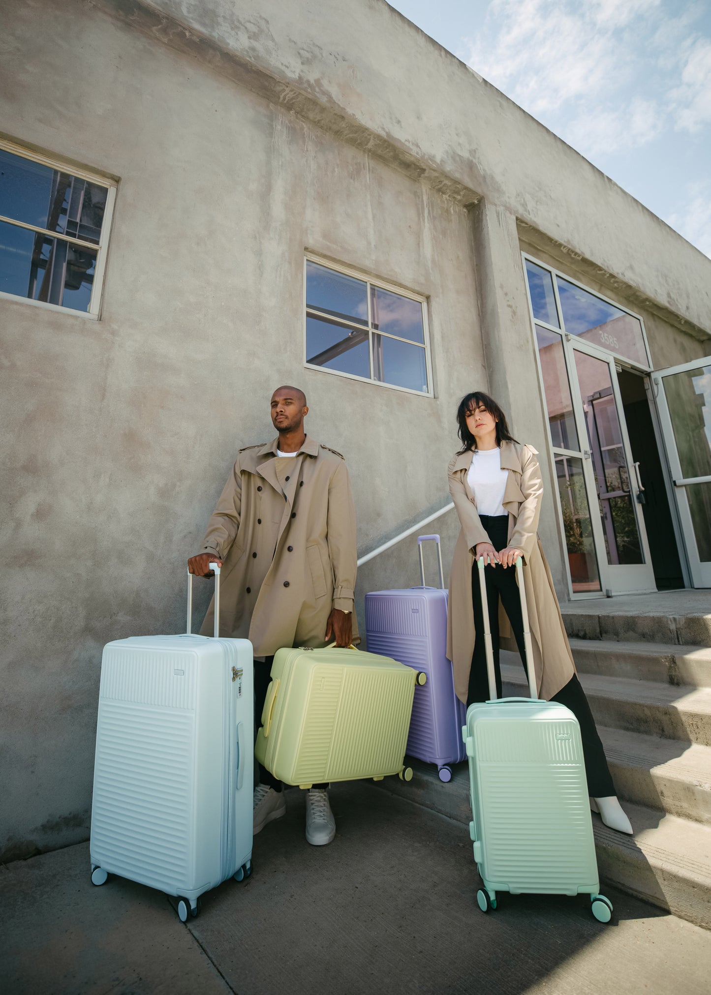 Valise Heys Pastel (M) Blue (10155-0004-26)