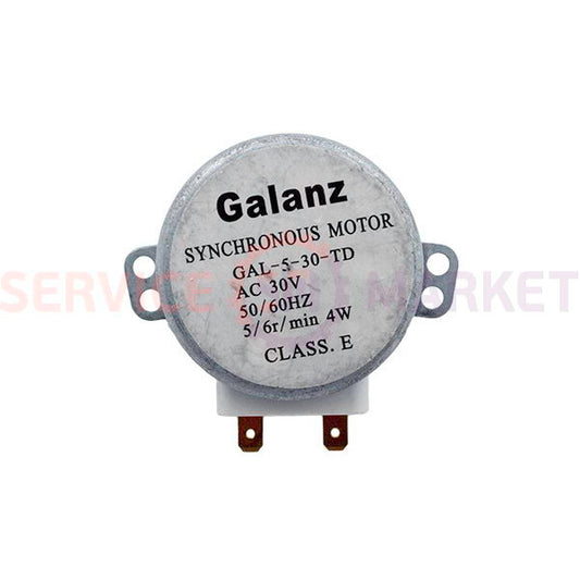 Двигатель поддона для СВЧ печи GAL-5-30-TD 5/6r/min 30V 4W H(шток)=14mm Galanz