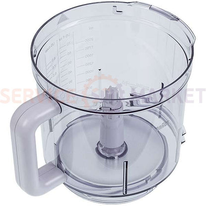 Braun food processor Main bowl 2000ml (67051144) (white handle)