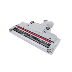 Turbo brush for vacuum cleaner on pipe with latch D=35mm (green glass) LG gray