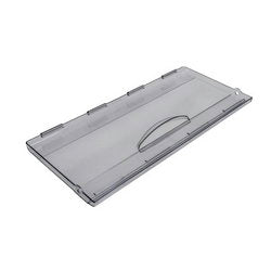 Freezer drawer panel (lower, old model with two fasteners) 470x210mm Atlant transparent