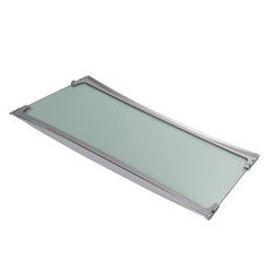 Refrigerator shelf 495x300mm (glass with frame) Gorenje silver