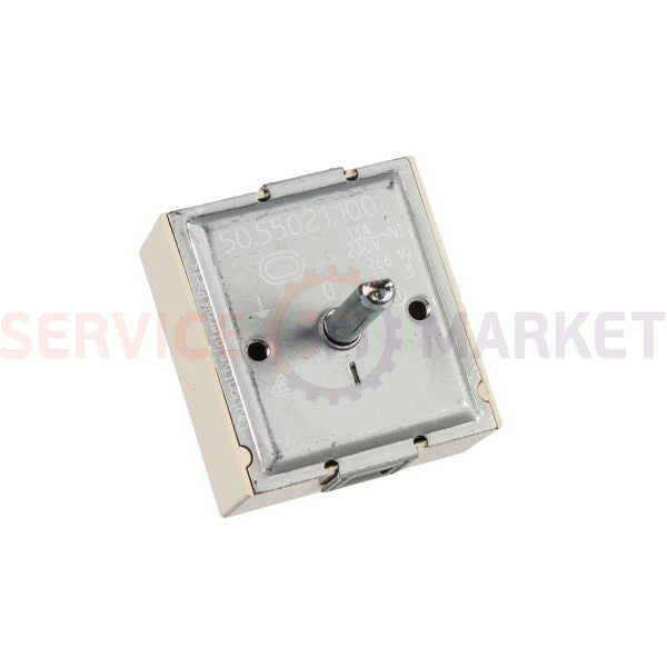 Power switch for hotplates (2 zones) for electric stove EGO 50.55021.100 Whirlpool
