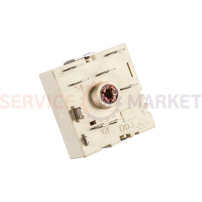 Power switch for hotplates (2 zones) for electric stove EGO 50.55021.100 Whirlpool