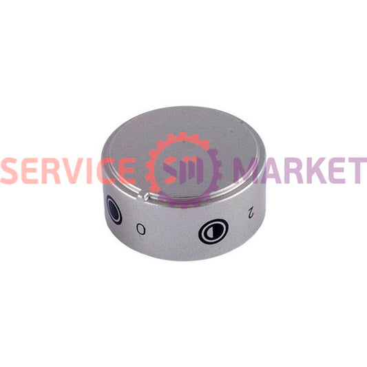 Ручка регулировки конфорки (2-х зон.) для эл. плиты Indesit серебристый