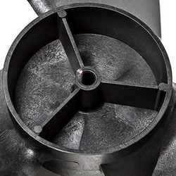 Impeller of the outdoor unit for air conditioning. D=395mm, H=110mm, D of the rod= 8mm (clockwise) Samsung black