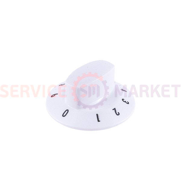 Ручка регулировки конфорки для эл. плиты Gorenje белый