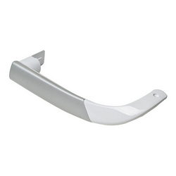 Ручка двери верхняя для холодильника Beko бело-серый