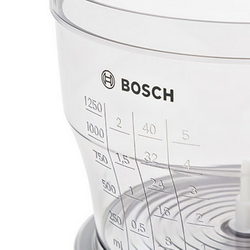 Chopper bowl 1250ml with handle for blender Bosch white