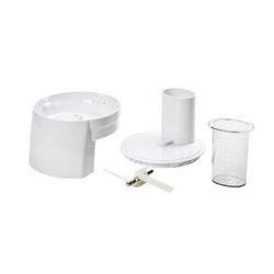 Vegetable cutting attachment housing assembly for Bosch food processor