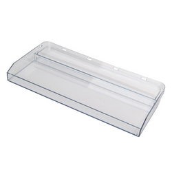 Freezer drawer panel (lower) 410x200mm Gorenje transparent