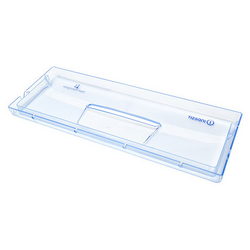 Freezer compartment panel (folding, with logo) 430x155mm Indesit transparent