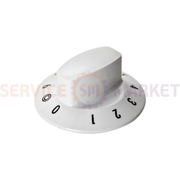 Ручка регулировки конфорки (2-х зон.) для эл. плиты Gorenje белый