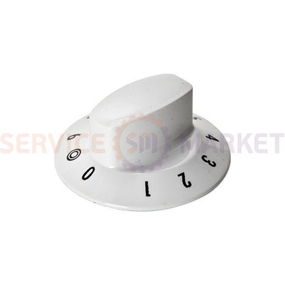 Ручка регулировки конфорки (2-х зон.) для эл. плиты Gorenje белый